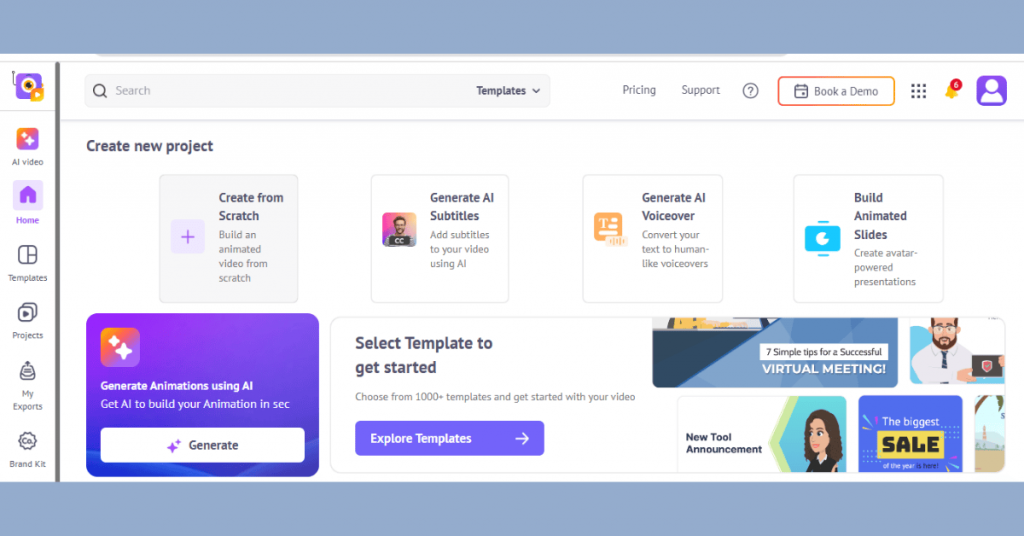 animaker-home-page