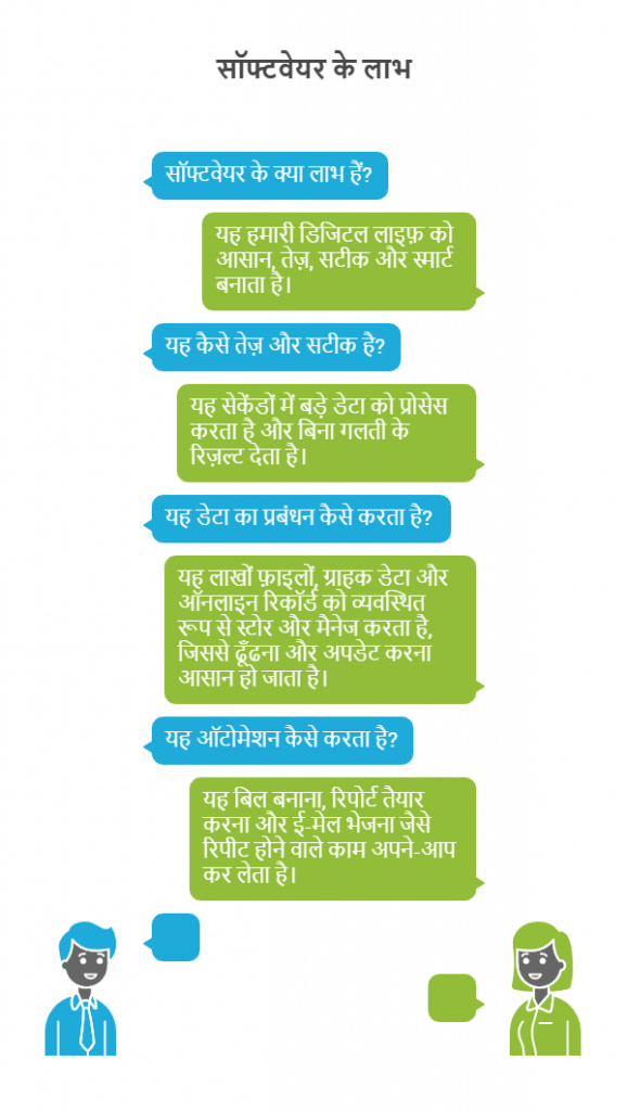 सॉफ्टवेयर के लाभ
