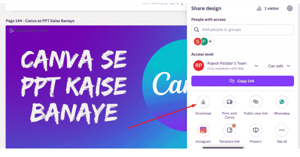 download ppt from canava in hindi