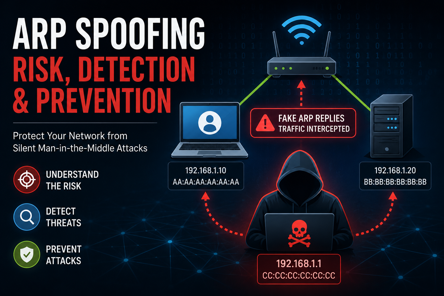 What is ARP Spoofing? Risk, Detection & Prevention-feature image